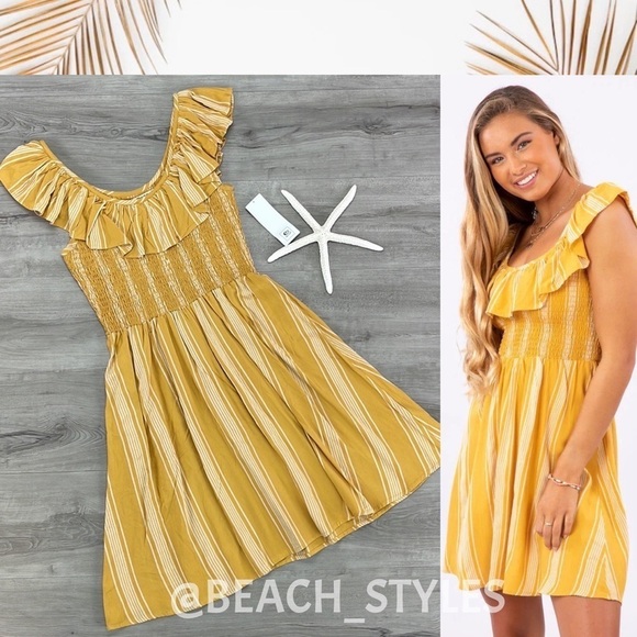 🔆RIP CURL🔆FIESTA STRIPE DRESS - Picture 1 of 12